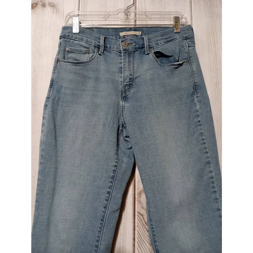 Levi's Jeans Ladies‎ 8 505 Straight Light Wash